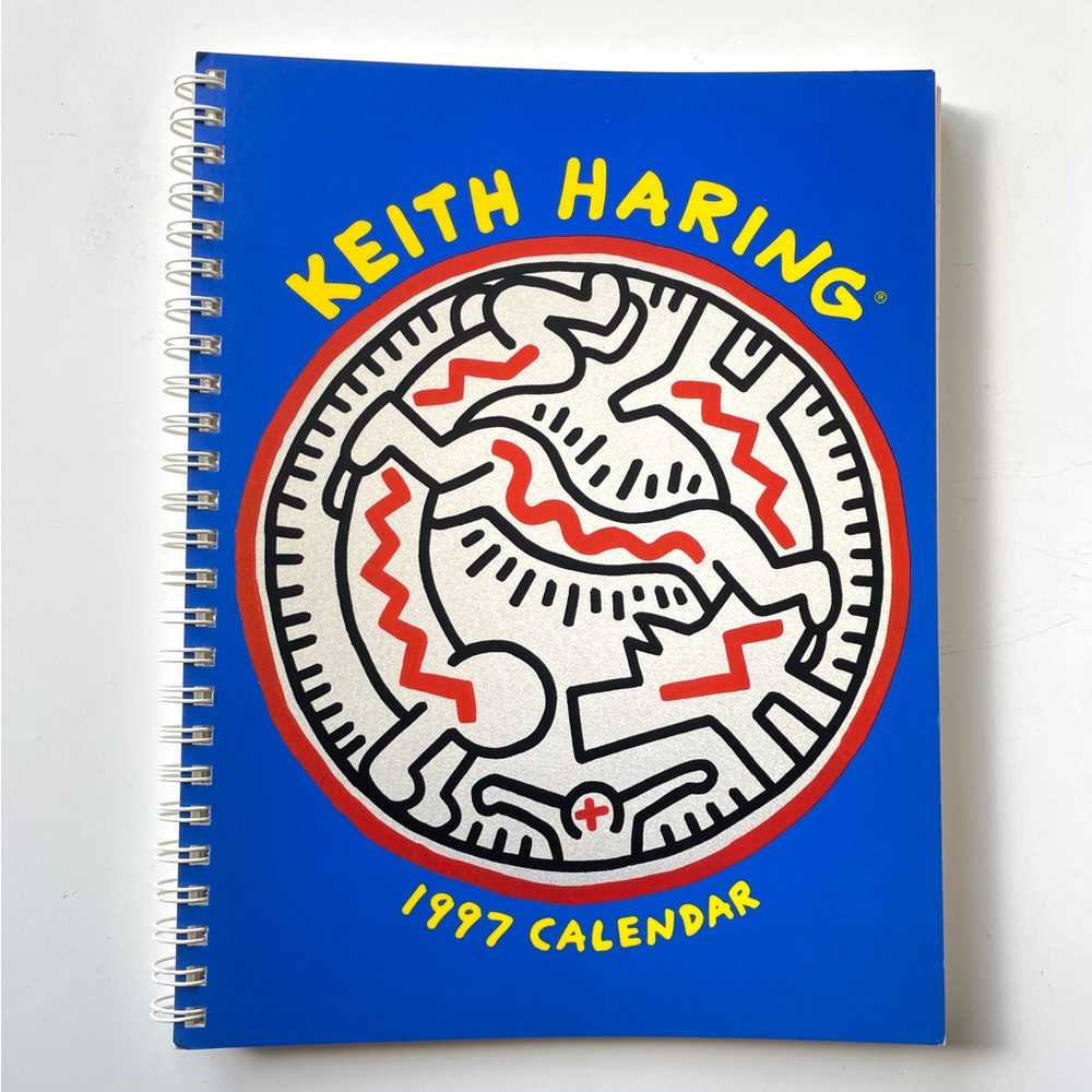 vintage 1997 Keith Haring - engagement Calendar-spiral illustrated notebook NEW